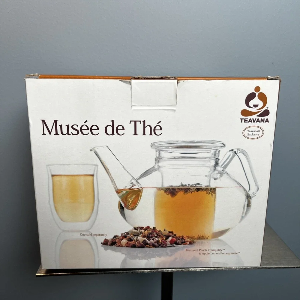 Teavana Musee de The Glass Teapot Verre Illumine Collection 40oz Clear 10004325